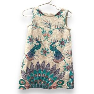 OshKosh Genuine Kids | Peacock Shift Dress | Size 3T